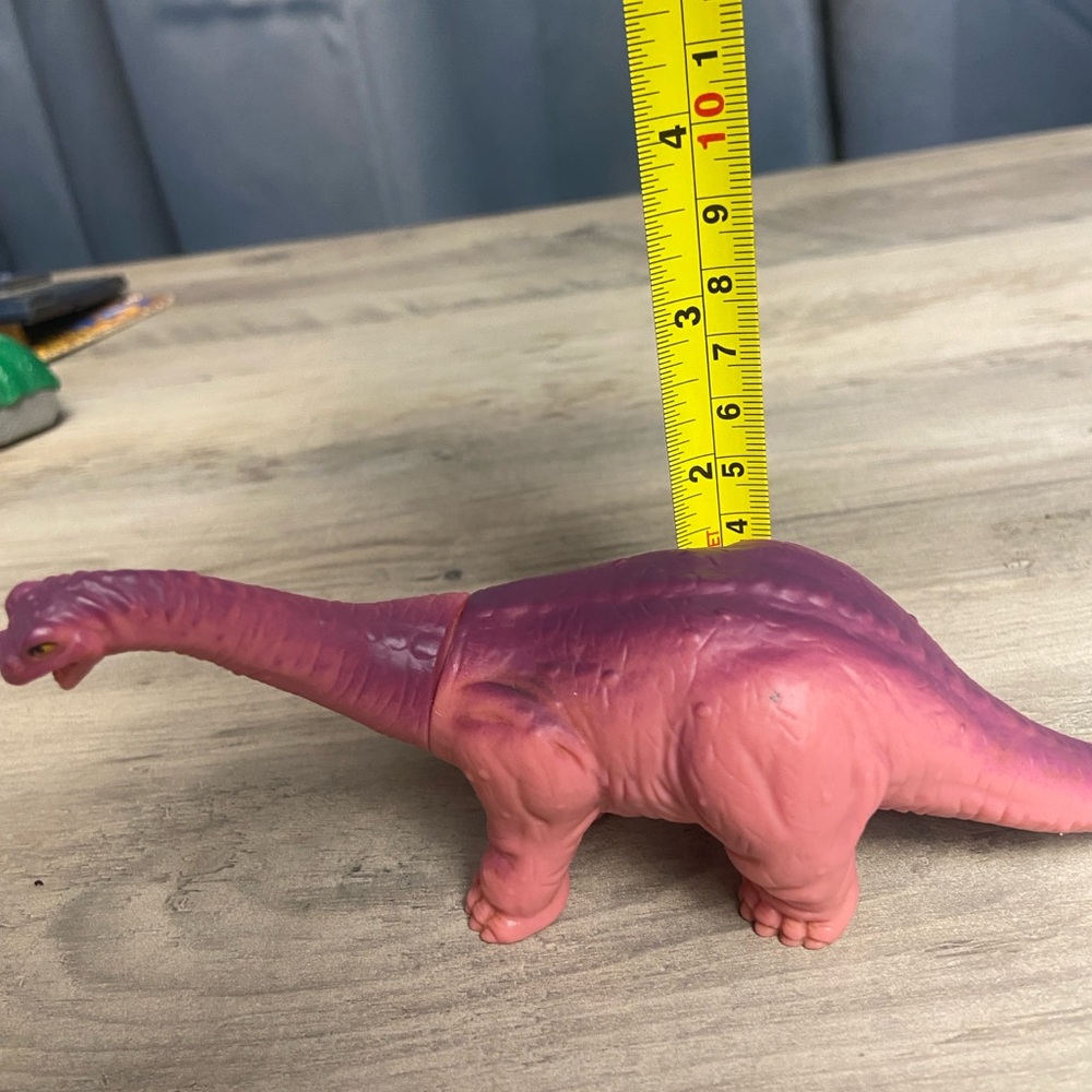 Playskool Definitely Dinosaur Apatosaurus Toy Vintage Action Figure Pink‎ B 1988 - Picture 9 of 10